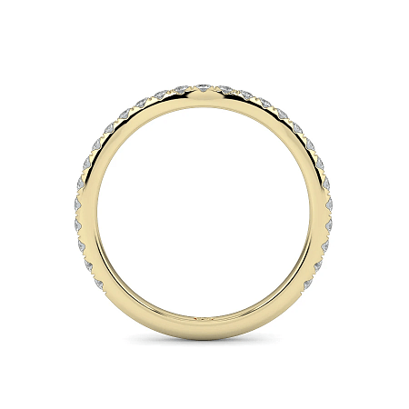 Dalia Split Curve Wedding Ring with Natural Diamonds 0.28ct Total Weight