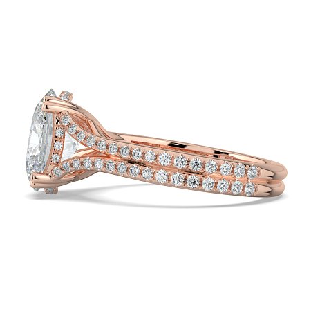 Dalia with Diamonds on Double Split Band