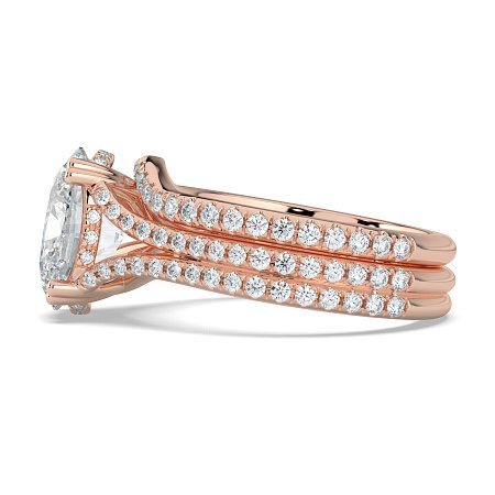 Dalia with Diamonds on Double Split Band