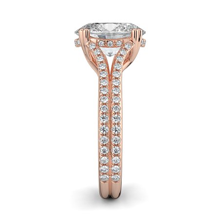 Dalia with Diamonds on Double Split Band