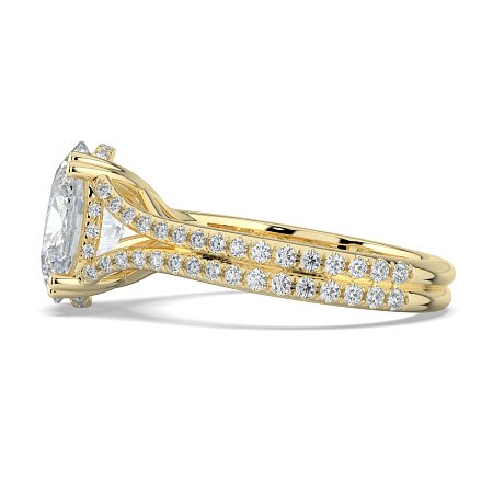 Dalia with Diamonds on Double Split Band