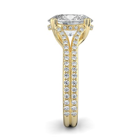 Dalia with Diamonds on Double Split Band