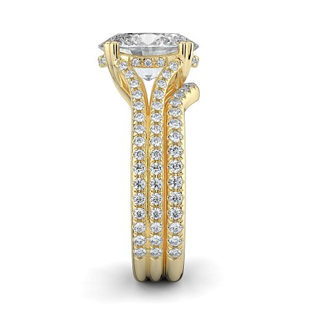 Dalia with Diamonds on Double Split Band