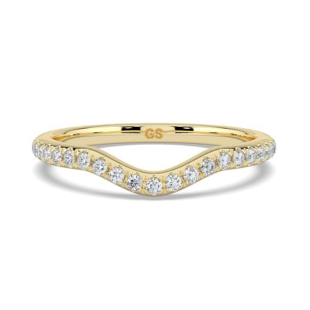 Dalia with Diamonds on Double Split Band