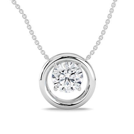 Claw Set Pendant with 1ct Lab-grown Diamond