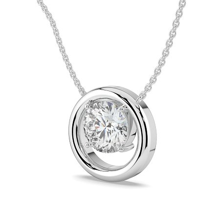 Claw Set Pendant with 1ct Lab-grown Diamond