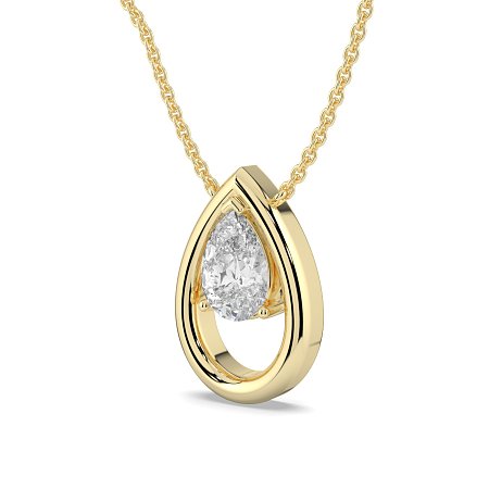 Pendant with Pear Lab Grown Diamonds 1.06cts Total Weight