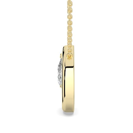 Pendant with Pear Lab Grown Diamonds 1.09cts Total Weight