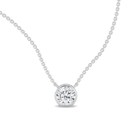 Necklace with Lab Grown Diamond 0.35cts E/VS2 EX-EX-EX
