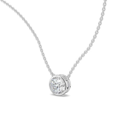 Necklace with Lab Grown Diamond 0.35cts E/VS2 EX-EX-EX