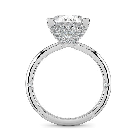 Ariel 4 Claws with Diamonds on prongs