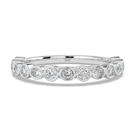 Cara Oval and Round Diamonds Wedding Ring