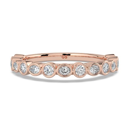 Cara Oval and Round Diamonds Wedding Ring