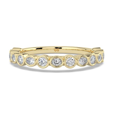 Cara Oval and Round Diamonds Wedding Ring