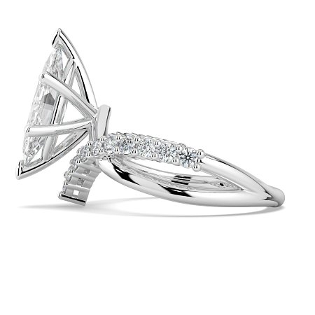 Jana 6 Claws and Double Band with Diamonds