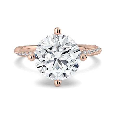 Ariel with 4 Claws with Swirled Diamonds on Band