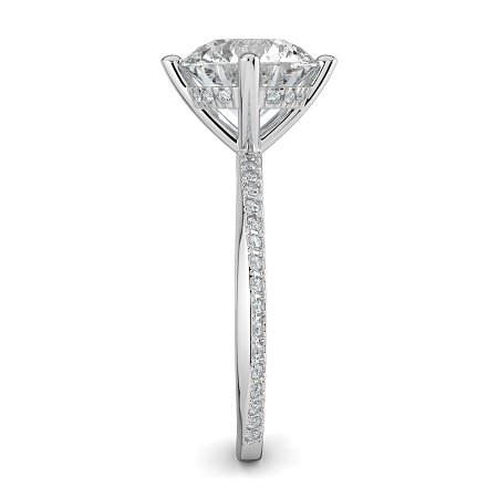 Ariel with 4 Claws with Swirled Diamonds on Band