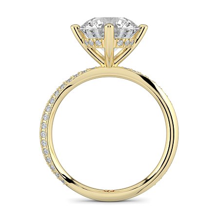 Ariel with 4 Claws with Swirled Diamonds on Band