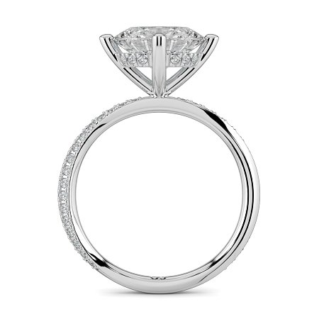 Ariel with 4 Claws with Swirled Diamonds on Band