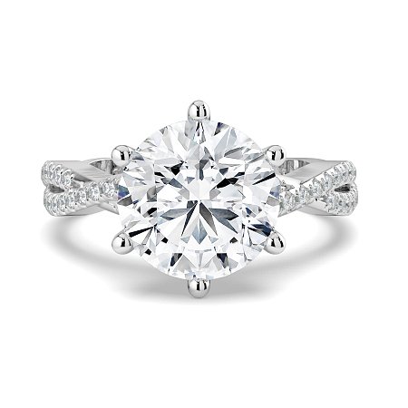 Jana 6 Claws with Diamonds on Band