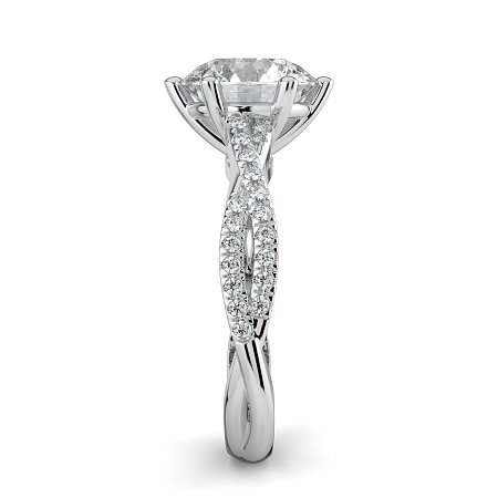 Jana 6 Claws with Diamonds on Band