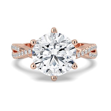 Jana 6 Claws with Diamonds on Band