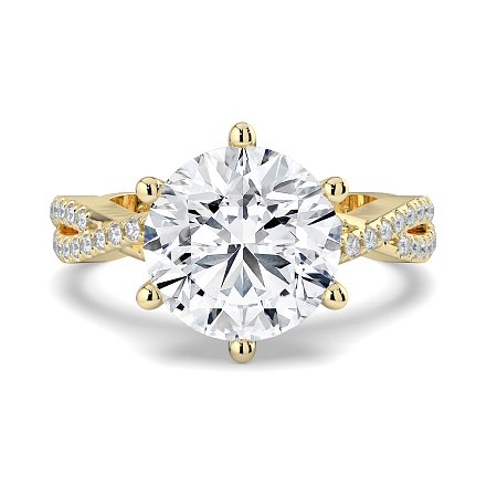 Jana 6 Claws with Diamonds on Band