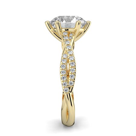 Jana 6 Claws with Diamonds on Band