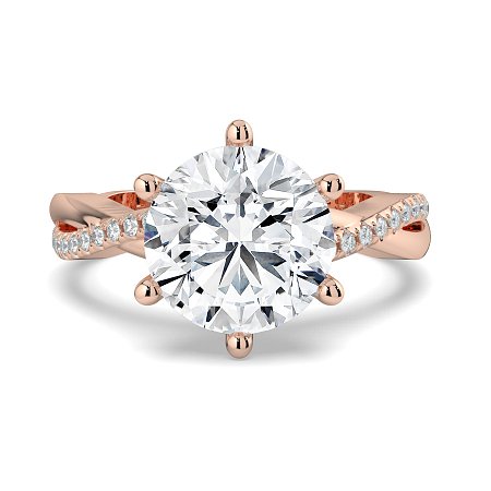 Jana 6 Claws with Diamonds on Half Band