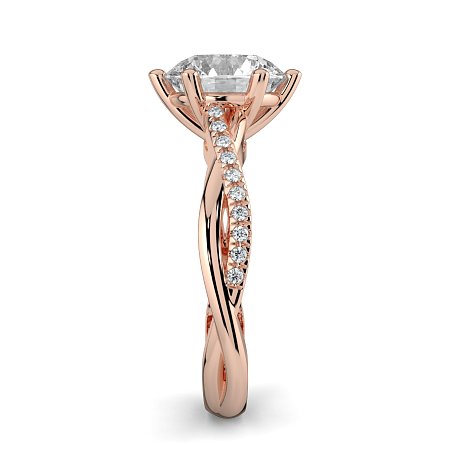Jana 6 Claws with Diamonds on Half Band