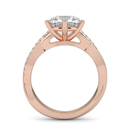 Jana 6 Claws with Diamonds on Half Band