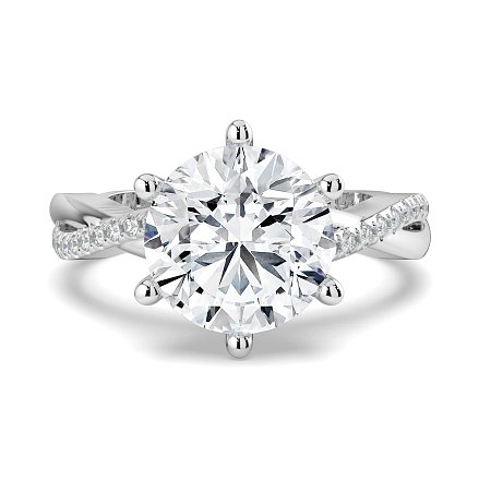 Jana 6 Claws with Diamonds on Half Band
