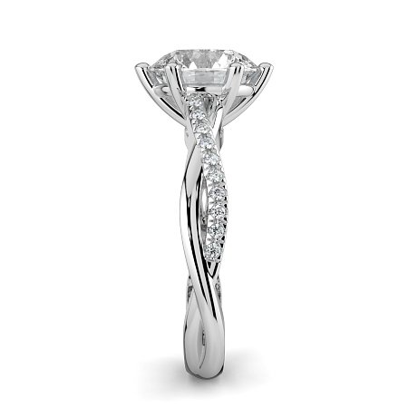 Jana 6 Claws with Diamonds on Half Band