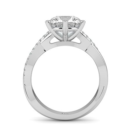 Jana 6 Claws with Diamonds on Half Band