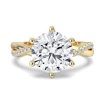 Jana 6 Claws with Diamonds on Half Band