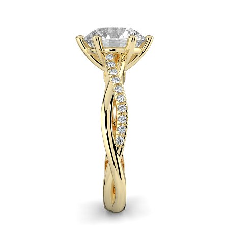 Jana 6 Claws with Diamonds on Half Band