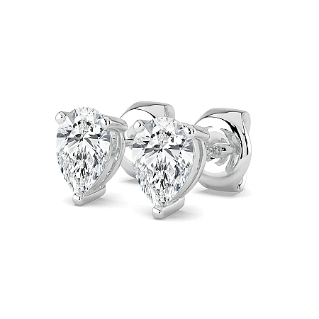 Earrings with 2 Lab Grown IGI Diamonds 2ct Total Weight