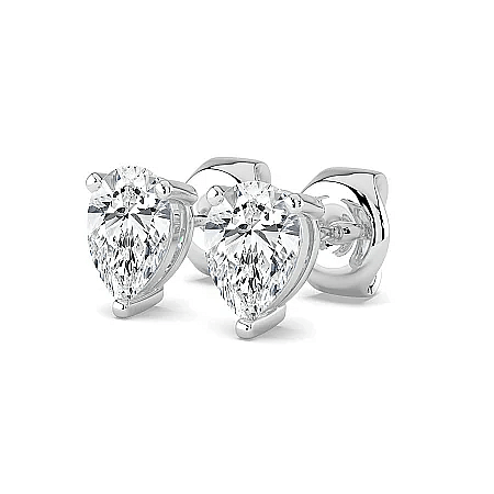 Earrings with 2 Lab Grown IGI Diamonds 2.07ct Total Weight