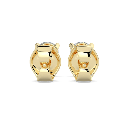 Earrings with 2 Lab Grown IGI Diamonds 1.07ct Total Weight