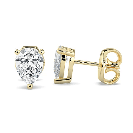 Earrings with 2 Lab Grown IGI Diamonds 2ct Total Weight