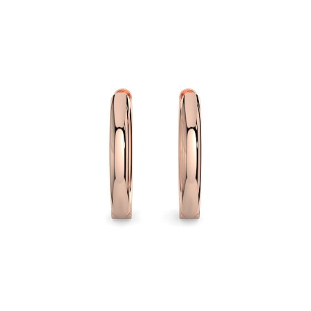 Earring Huggies with Total 0.18cts Lab-Grown Round Diamonds