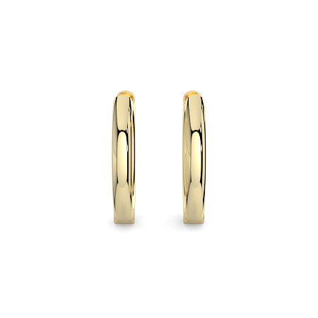 Earring Huggies with Total 0.18cts Lab-Grown Round Diamonds