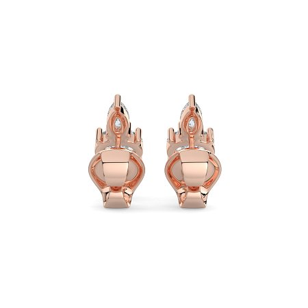 Trilogy Claw Set Earrings with Lab-grown Diamonds