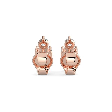Trilogy Claw Set Earrings with Lab-grown Diamonds