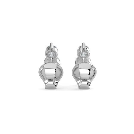 Trilogy Claw Set Earrings with Lab-grown Diamonds