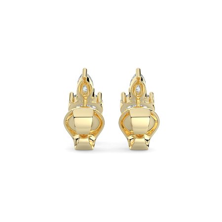 Trilogy Claw Set Earrings with Lab-grown Diamonds