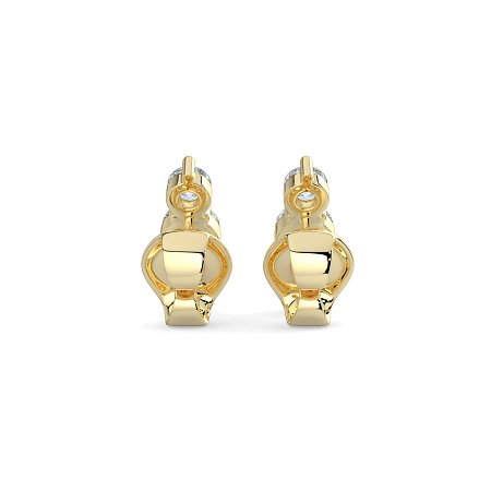 Trilogy Claw Set Earrings with Lab-grown Diamonds