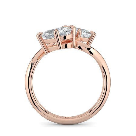 Toi&Moi with Curved Band