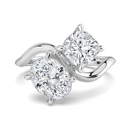 Toi&Moi with Curved Band