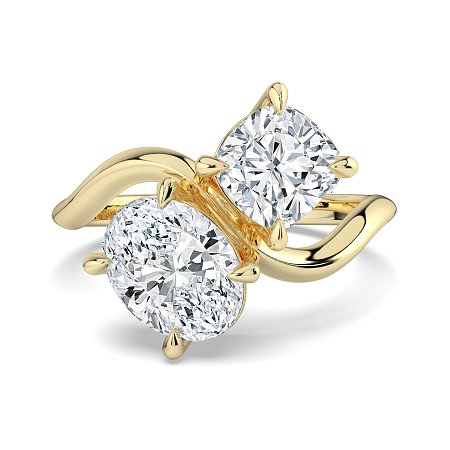Toi&Moi with Curved Band
